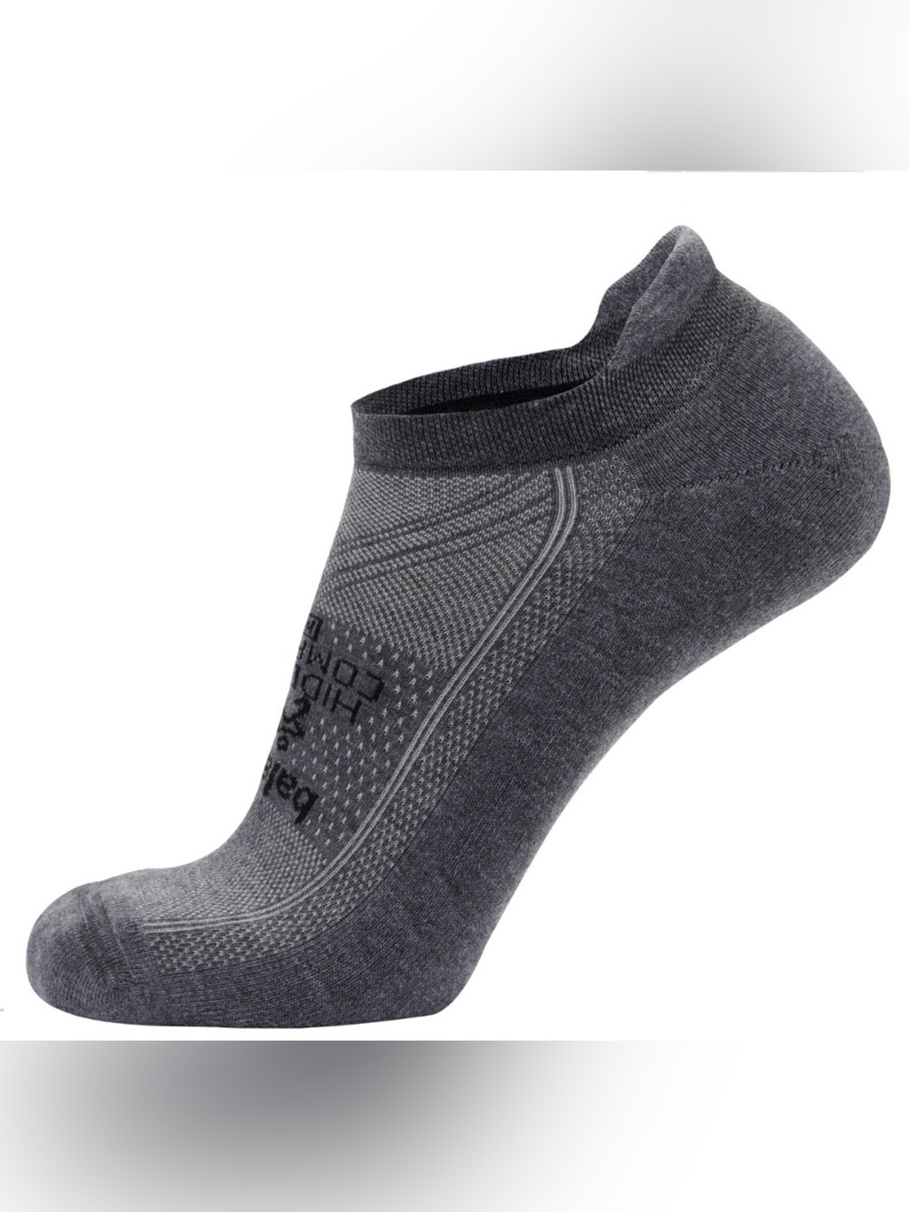 Balega Hidden Comfort No Show 2 Pair Socks Grey Large NWT